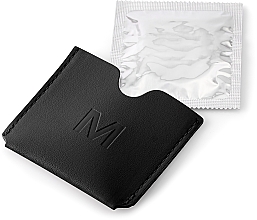 Кейс для презерватива, чорний “Classic” - MAKEUP Condom Holder Pu Leather Black — фото N2