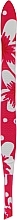 Духи, Парфюмерия, косметика Пинцет косметический профессиональный скошенный P-23, розовый с белыми цветами - Beauty LUXURY