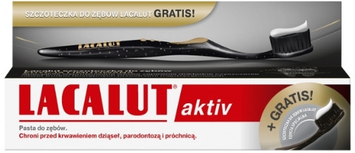 Набор - Lacalut Aktiv (t/paste/75ml + t/brush/1шт) — фото N1