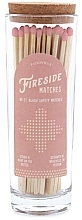 Духи, Парфюмерия, косметика Безопасные спички для свечей в стеклянной банке, розовый наконечник - Paddywax Fireside Blush Pink Safety Matches