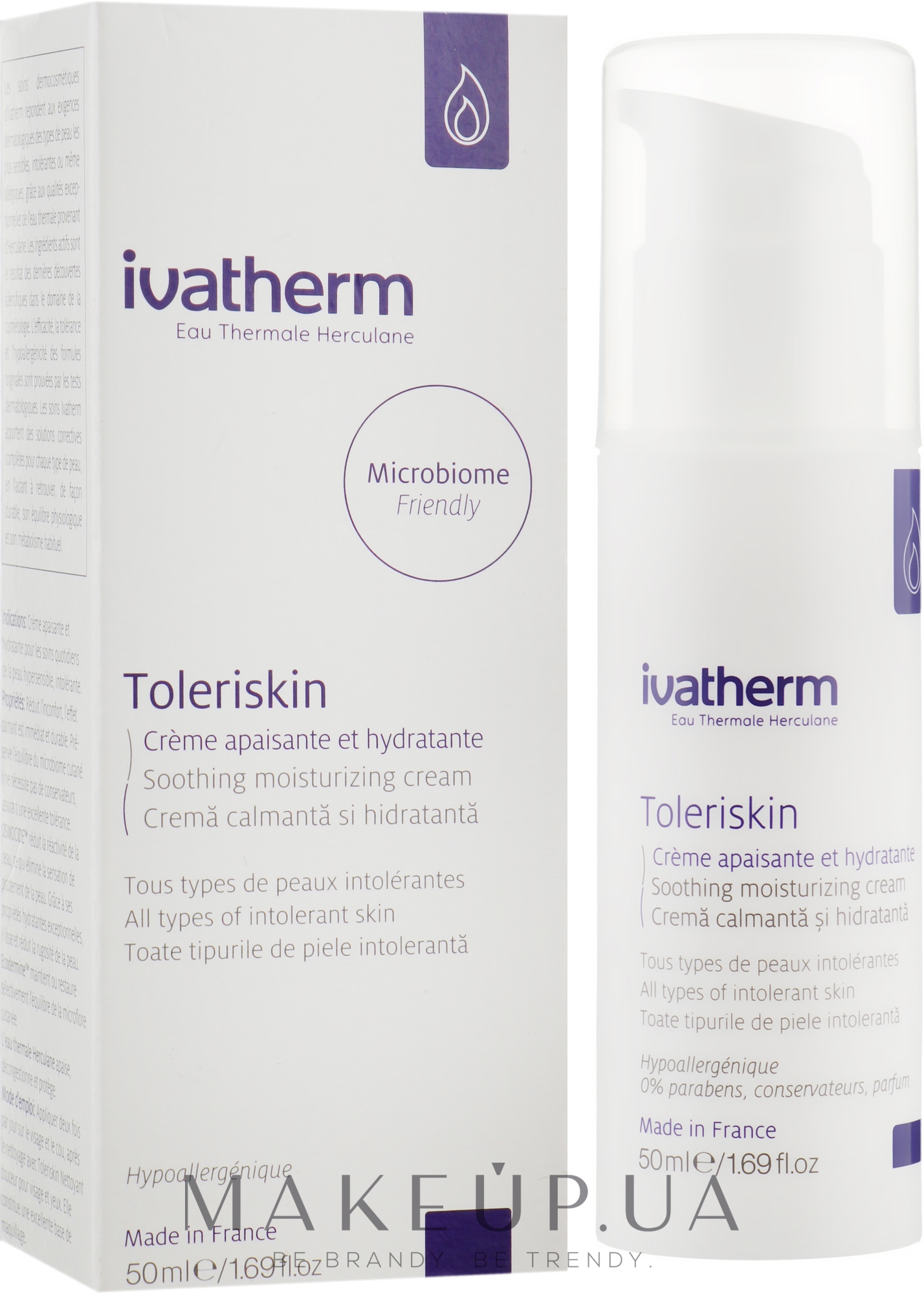 Toleskin успокаивающий увлажняющий крем для всех типов чувствительной кожи лица - Toleskin cream — фото 50ml
