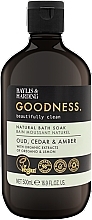 Парфумерія, косметика Піна для ванни - Baylis & Harding Goodness Oud Cedar & Amber Natural Bath Soak