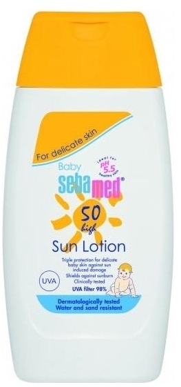 Сонцезахисний лосьйон - Sebamed Baby Sun Lotion SPF 50 — фото N1