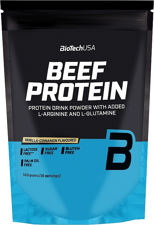 Протеин говяжий "Ваниль-корица" - BioTechUSA Beef Protein Vanilla Cinnamon Drink Powder — фото N1