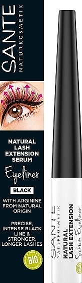 Подводка-сыворотка для глаз - Sante Natural Lash Extension Serum Eyeliner — фото N1