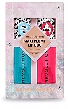 Духи, Парфюмерия, косметика Набор - Makeup Revolution Maxi Plump Lip Duo (lip/plump/2pcs)