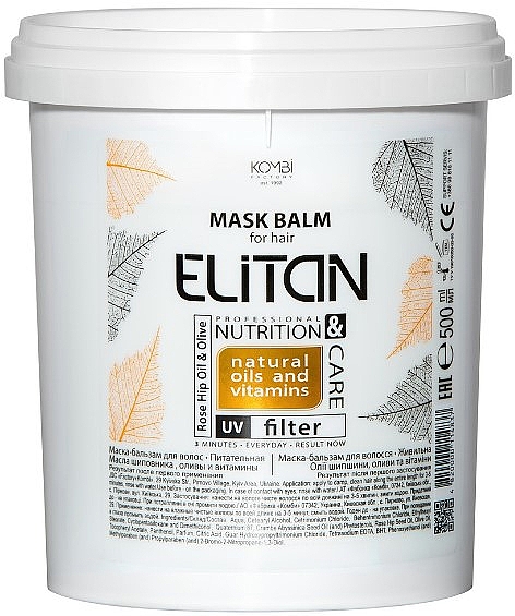 Маска-бальзам для волос "Питательная" - Комби Elitan Mask Balm — фото N1