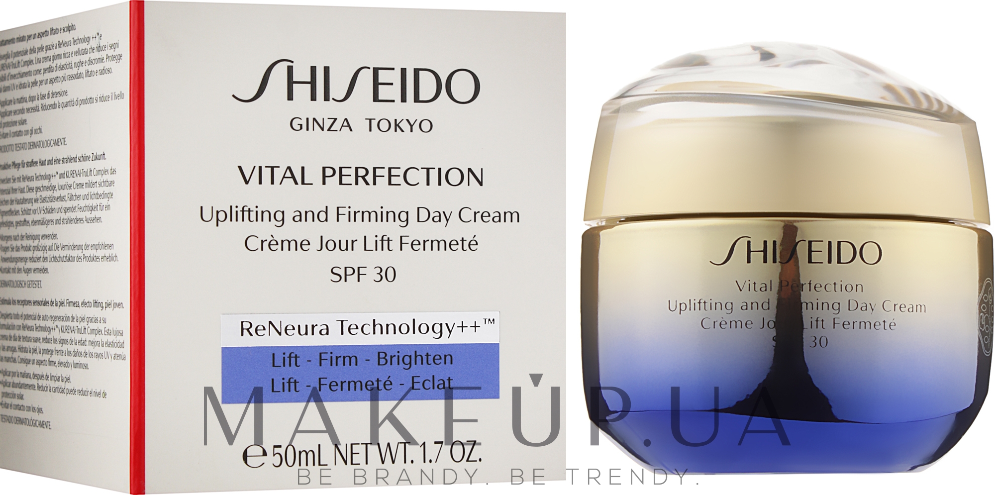 Глобальный омолаживающий крем SPF 30 - Shiseido Vital Perfection Uplifting and Firming Day Cream SPF 30 — фото 50ml