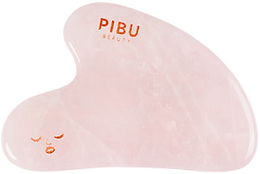 Гуаша для массажа лица из розового кварца - Pibu Beauty Rose Quartz Facial Gua Sha — фото N1