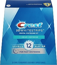 УЦЕНКА Отбеливающие полоски для зубов - Crest 3D White 1 Hour Express No Slip Whitestrips Dental Whitening Kit * — фото N1