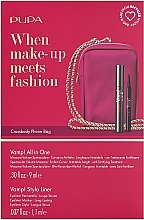 Набір - Pupa Vamp! All In One & Vamp! Stylo Liner (mascara/9ml + eye/liner/1.1ml + bag) — фото N2