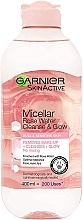 Мицеллярная вода для тусклой и чувствительной кожи - Garnier Skin Active Micellar Rose Water Cleanse & Glow — фото N1