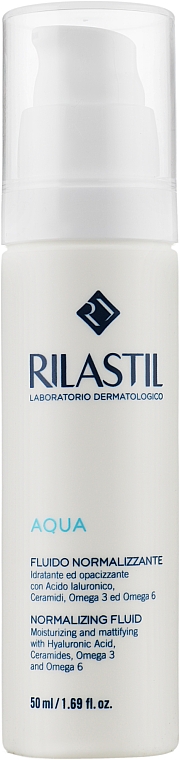 Нормализующий флюид с матирующим эффектом для лица - Rilastil Aqua Fluido Normalizzante — фото N1