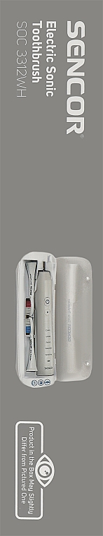 Электрическая зубная щетка, SOC 3312 WH - Sencor — фото N2