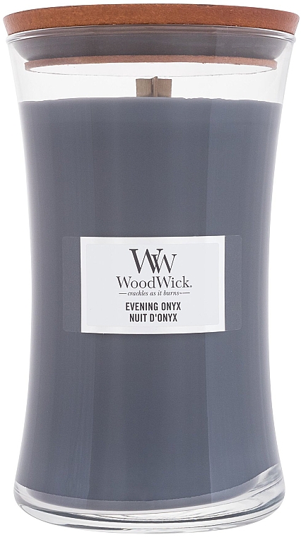 Ароматична свічка у склянці - WoodWick Hourglass Candle Evening Onyx Nuit D'Onyx — фото N1