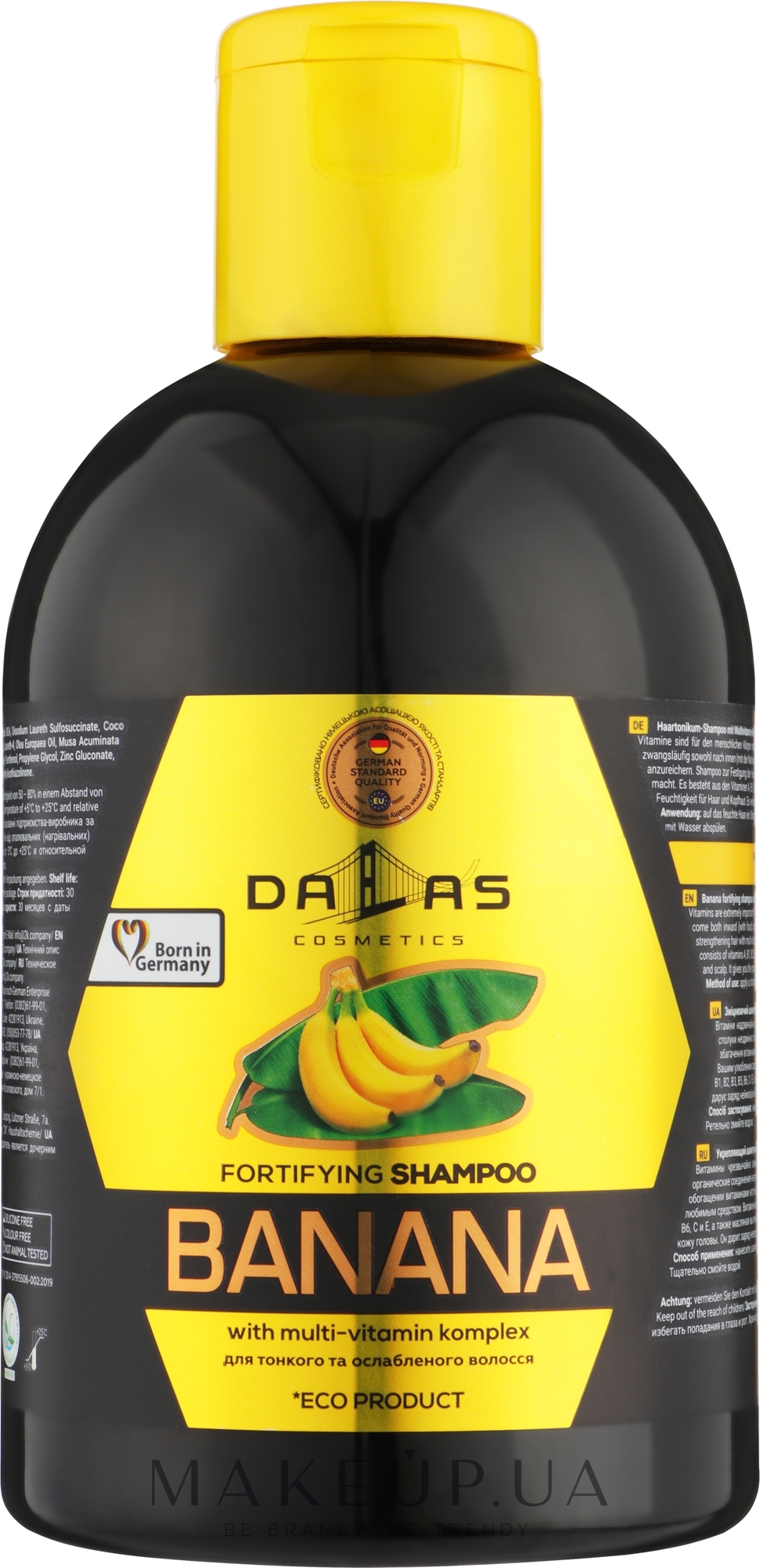 Шампунь для волос "Банан" - Dalas Cosmetics Fortifying Shampoo — фото 1000ml