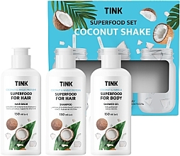 Подарочный набор - Tink Superfood Coconut Shake Set (sh/gel/150ml + shmp/150ml + balm/150ml) — фото N3