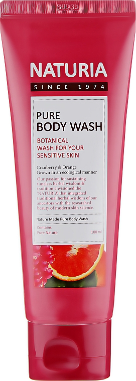 Гель для душа "Клюква и апельсин" - Naturia Pure Body Wash Cranberry & Orange — фото N1