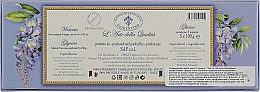 Набор натурального мыла "Глициния" - Saponificio Artigianale Fiorentino Wisteria Scented Soap (soap/3pcsx100g) — фото N3