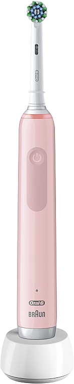 Электрическая зубная щетка, розовая - Oral-B Pro Series 3 Cross Action Electric Toothbrush Pink — фото N2