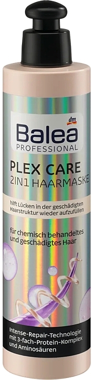 Профессиональная маска для поврежденных волос - Balea Professional Plex Care  — фото N2