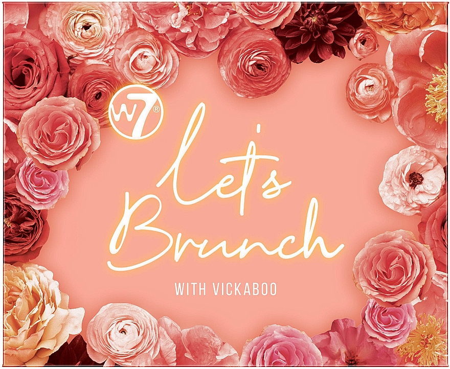 Палетка теней для век - W7 Let's Brunch With Vickaboo Pressed Pigment Palette — фото N1