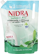 Рідке антибактеріальне мило з екстрактом шавлії - Nidra Liquid Soap (змінний блок) — фото N1