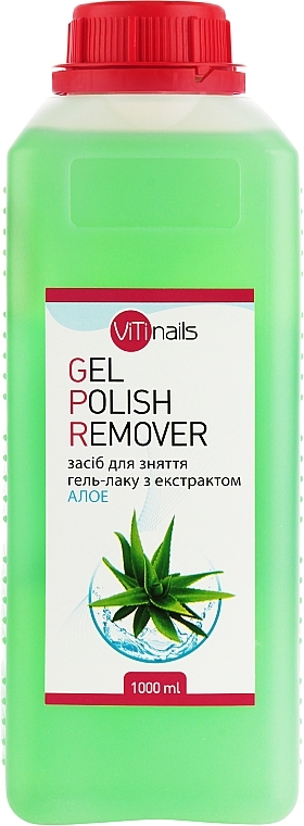 Жидкость для снятия гель-лака с экстрактом алоэ - ViTinails Gel Polish Remover — фото N4