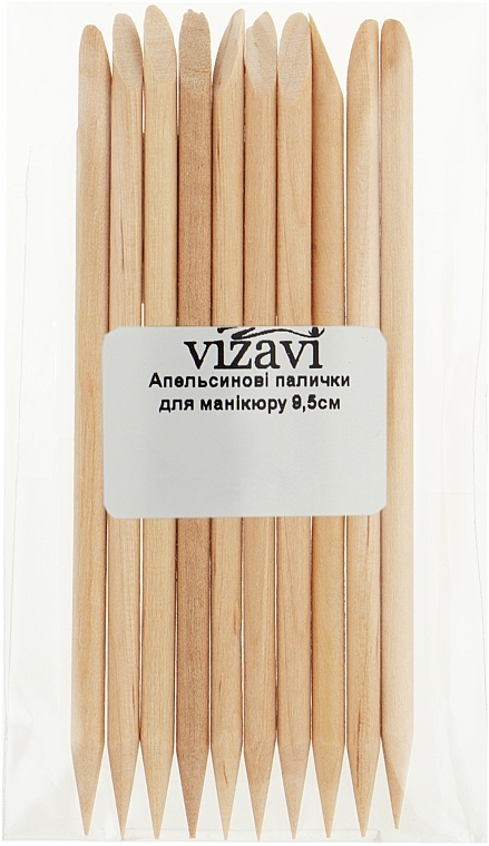 Апельсинові палички для манікюру, 9,5 см - Vizavi Professional — фото N2