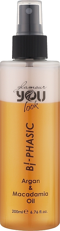 Двухфазный несмываемый кондиционер для волос - You Look Professional Glamour Bi-Phasic Argan & Macadamia Oil  — фото N1