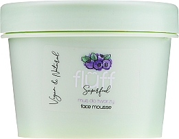 Очищувальний мус для обличчя - Fluff Facial Cleansing Mousse Wild Blueberry — фото N2