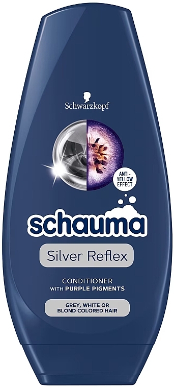 Кондиціонер для сивого волосся - Schauma Silver Reflex Anti-Yellow Conditioner With Purple Pigments — фото N1