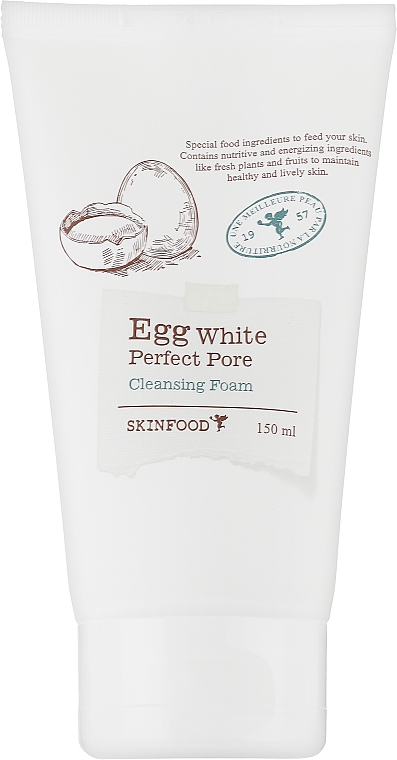 Пенка для очищения пор - SkinFood Egg White Perfect Pore Cleansing Foam — фото N1