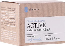 Крем-гель с гиалуроновой кислотой - Phenome Sustainable Science Active Sebum-Control Gel — фото N1