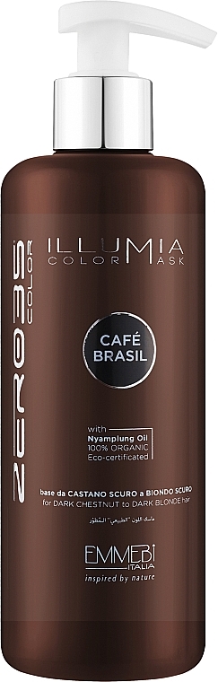 Тонирующая маска для волос - Emmebi Italia Illumia Color Mask Café Brasil — фото N1