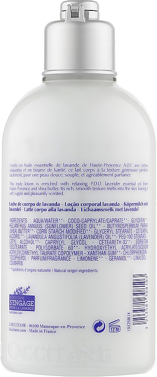 Молочко для тела "Лаванда" - L'Occitane Lavande Lait Corps Body Lotion — фото N2