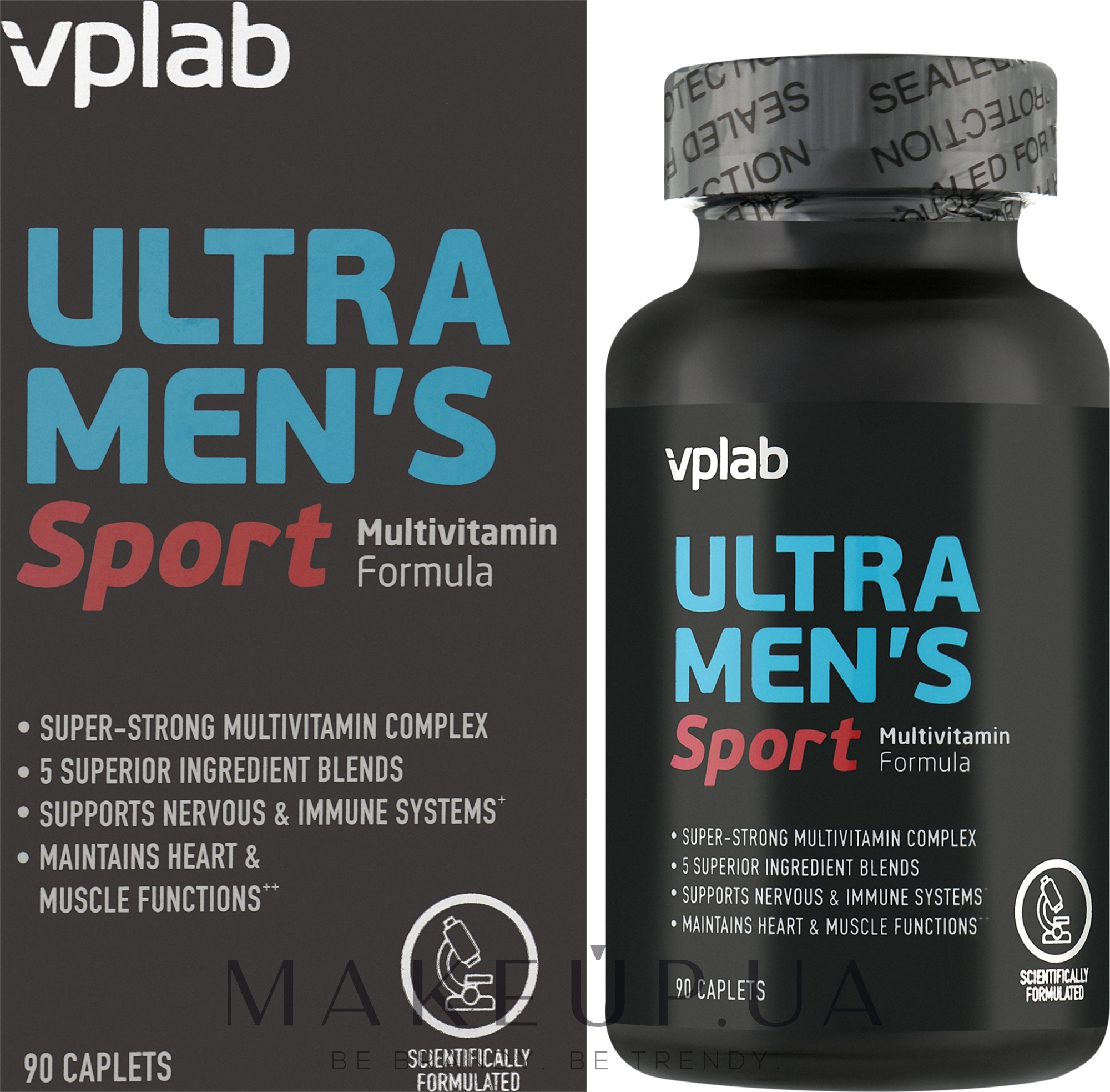 Пищевая добавка в капсулах - VPLab Ultra Men's Sport Multivitamin Formula — фото 90шт