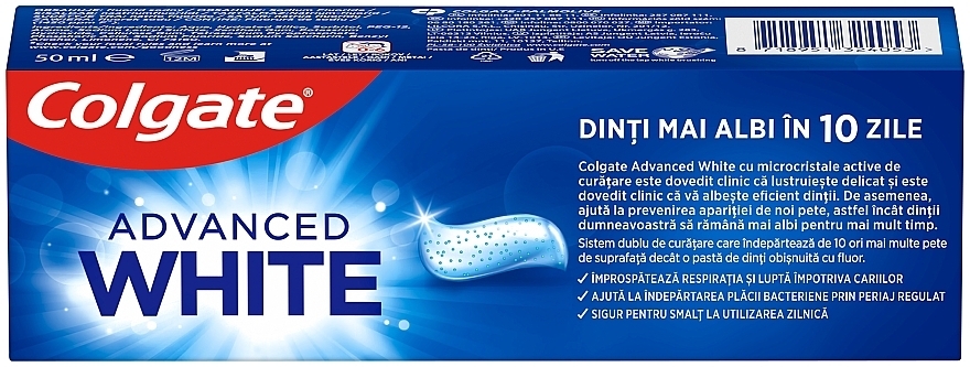 Зубна паста "Комплексне відбілювання за 10 днів" - Colgate Advanced White — фото N5