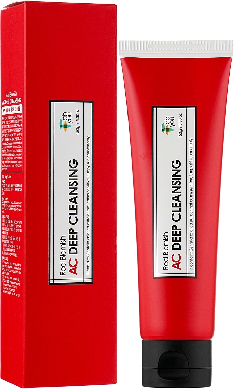 Пінка для вмивання для проблемної шкіри - Fabyou Red Blemish AC Deep Cleansing — фото N2