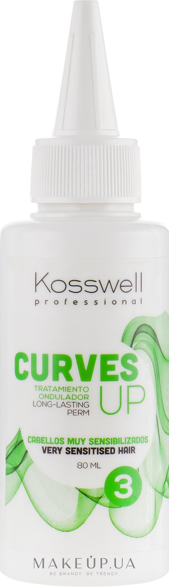 Засіб для довготривалої укладки - Kosswell Professional Curves Up 3 — фото 80ml
