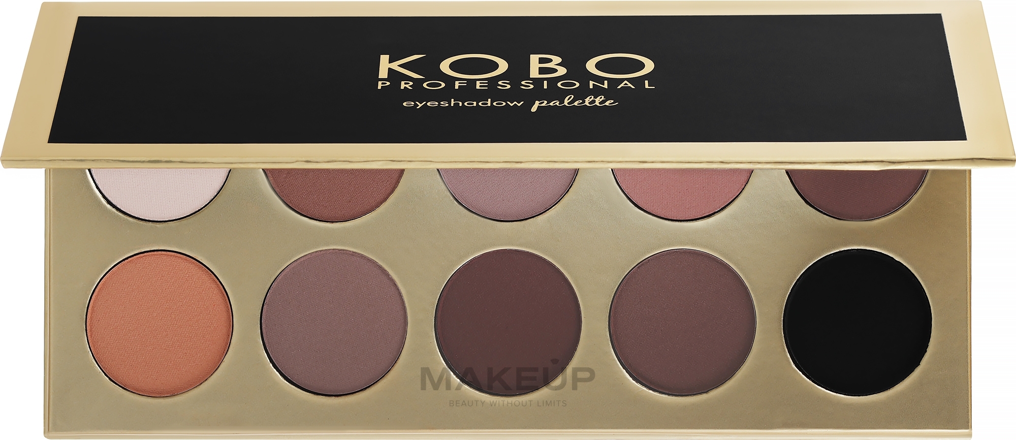 Палетка тіней для повік - Kobo Professional Eyeshadow Palette — фото Natural Mix