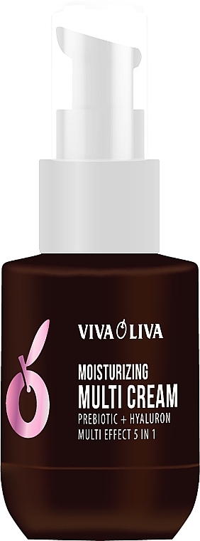 Мульти-крем для лиця зволожуючий - Viva Oliva Prebiotic + Hyaluron Moisturizing Multi Cream SPF 15 