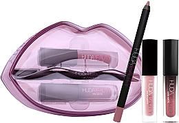 Духи, Парфюмерия, косметика Набор - Huda Beauty Matte & Cream Lip Set Provocateur & Muse (l/pen/1.2g + lipstick/1.9ml + lipstick/1.5ml)