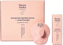 Парфумерія, косметика Набір - Dermomedica Neuropeptide Growth Hair Nutrition (serum/60ml + massager)