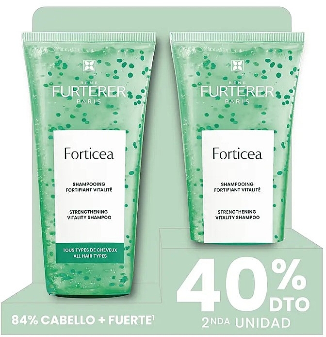 Набор - Rene Furterer Forticea (shm/2x200ml) — фото N1