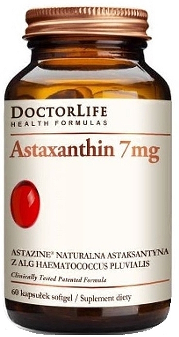 Харчова добавка "Астаксантин", 7 мг - Doctor Life Astaxanthin 7mg — фото N1