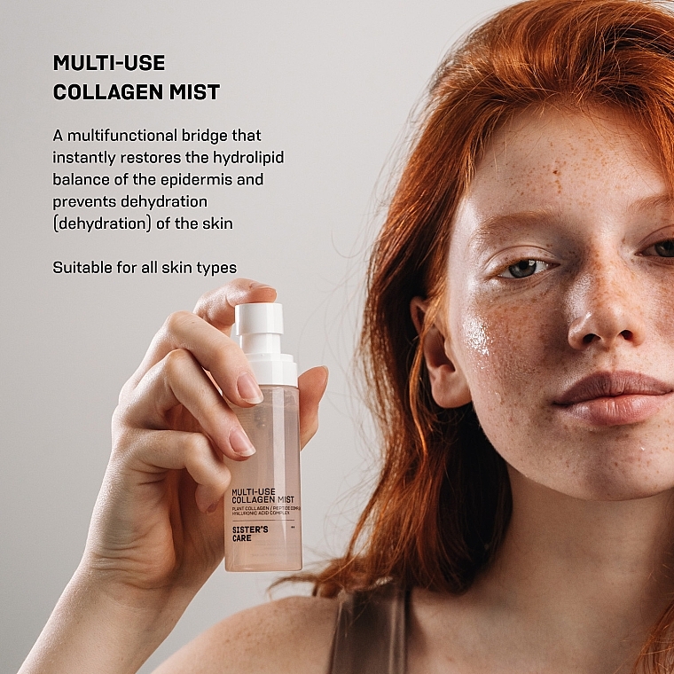 Мист-спрей для глубокого увлажнения и сияния кожи - Sister's Aroma Multi-Use Collagen Mist — фото N7