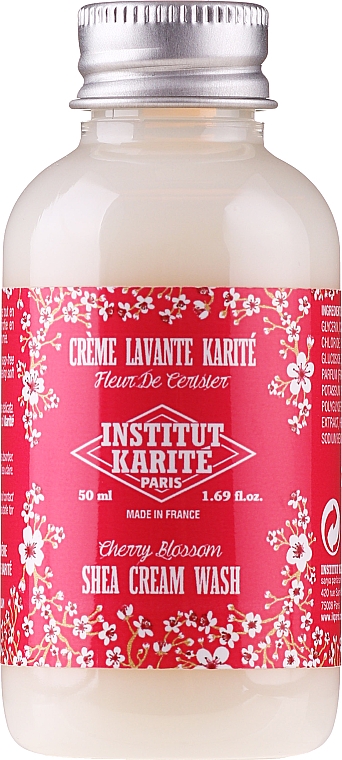 Набір - Institut Karite Fleur de Cerisier (sh/gel/50ml + b/milk/50ml + h/cr/75ml + soap/100g + bag) — фото N4