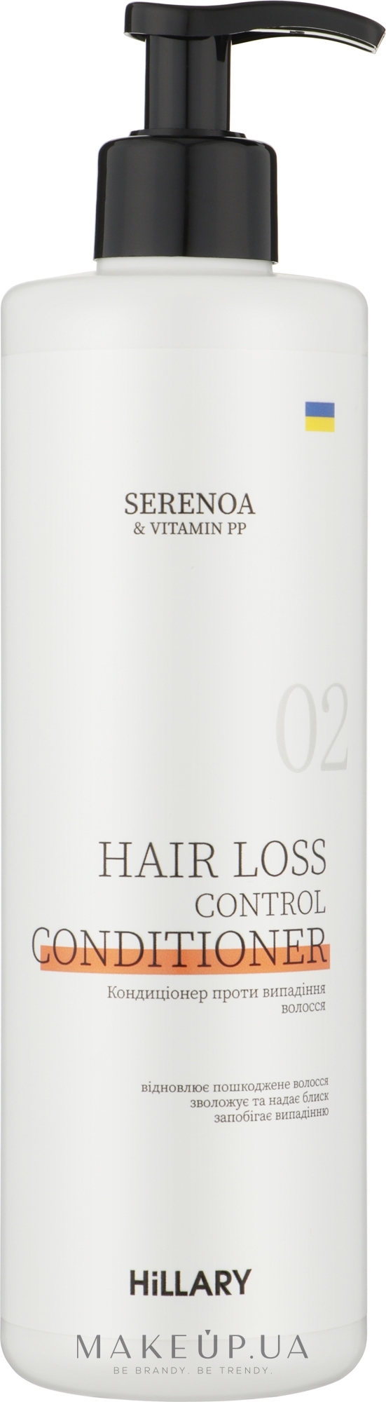 Кондиціонер проти випадання волосся - Hillary Serenoa Vitamin РР Hair Loss Control — фото 500ml