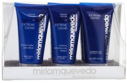 Духи, Парфюмерия, косметика Набор для путешествий - Miriam Quevedo Extreme Caviar Travel Kit (shm/50ml + mask/50ml + serum/50ml)